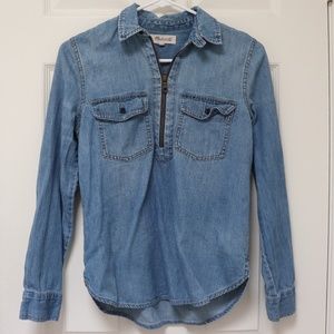 Denim Madewell Zip Shirt